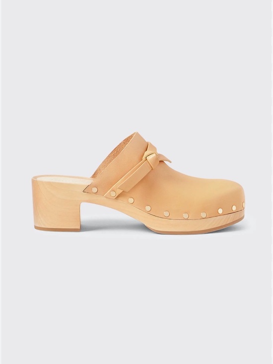 Loeffler Randall Shoes - Loeffler Randall Lupa braided leather clogs in honey. Tan Leather Boho Clog Mule